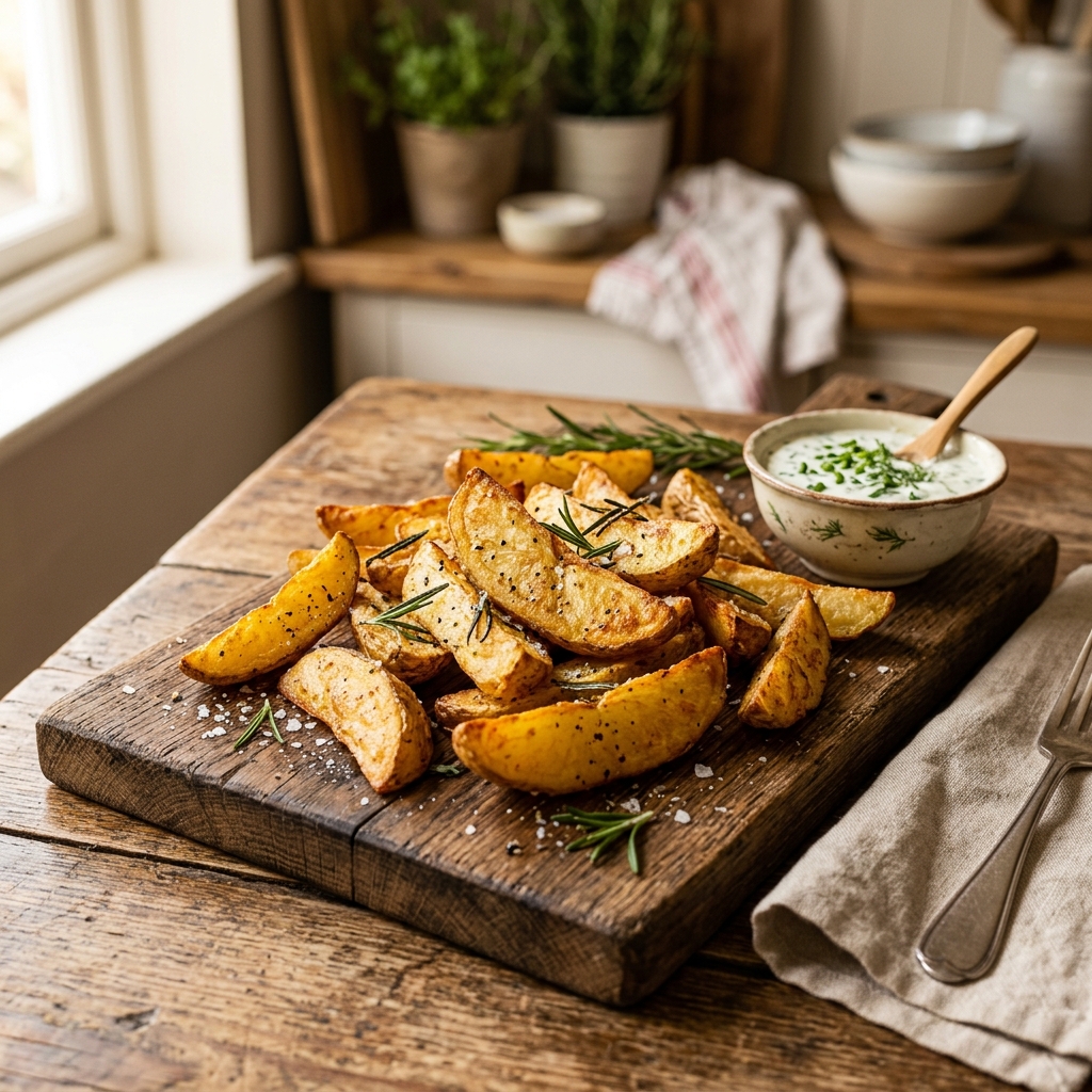 Preparando Batatas Rústicas na Air Fryer
