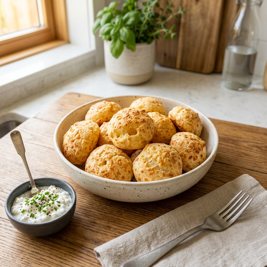 Pão de Queijo Fit na Air Fryer